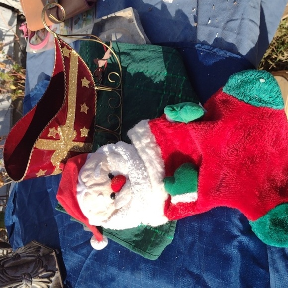 Christmas Sled and Large Stocking - Picture 1 of 4
